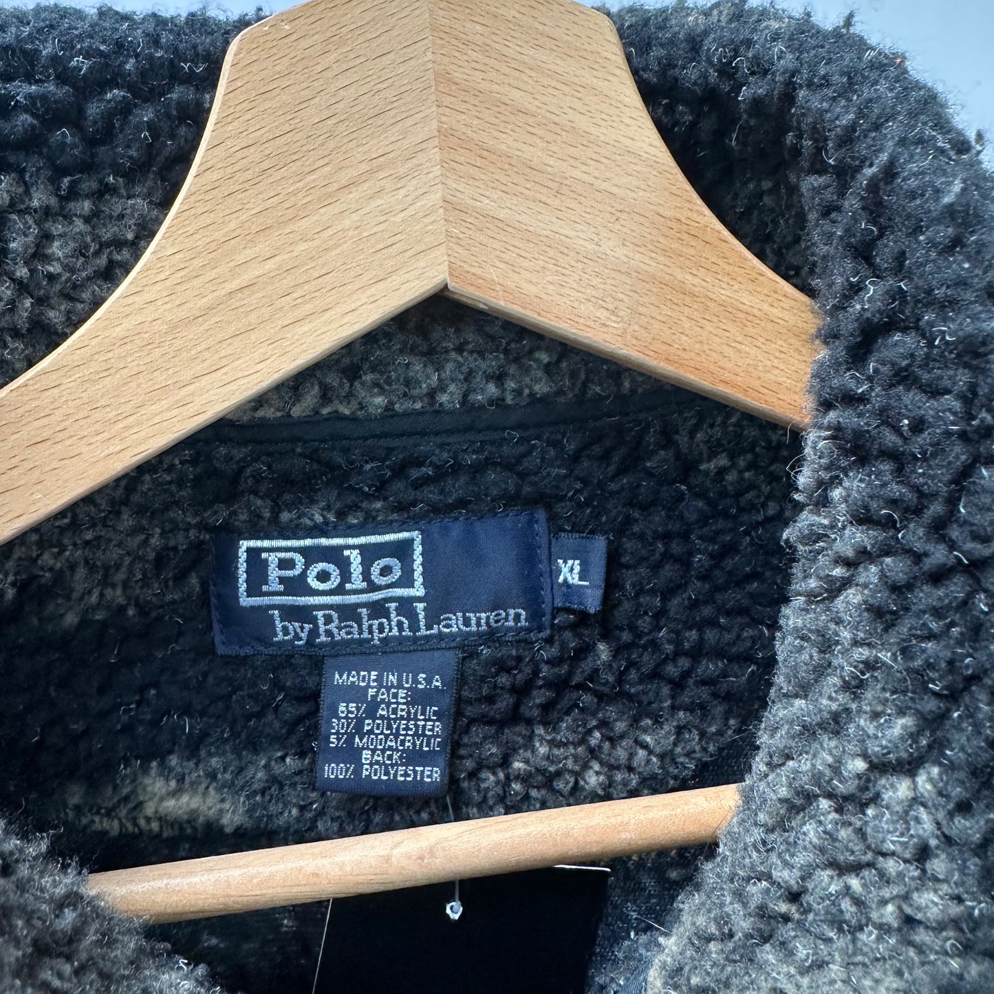 Vintage 90s Polo Ralph Lauren Aztec Fleece Jacket - XL