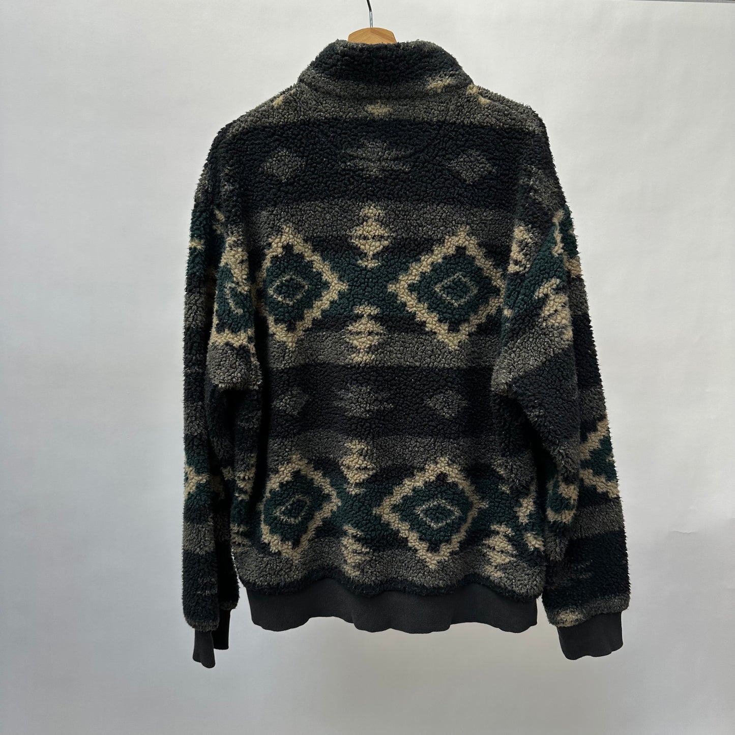 Vintage 90s Polo Ralph Lauren Aztec Fleece Jacket - XL
