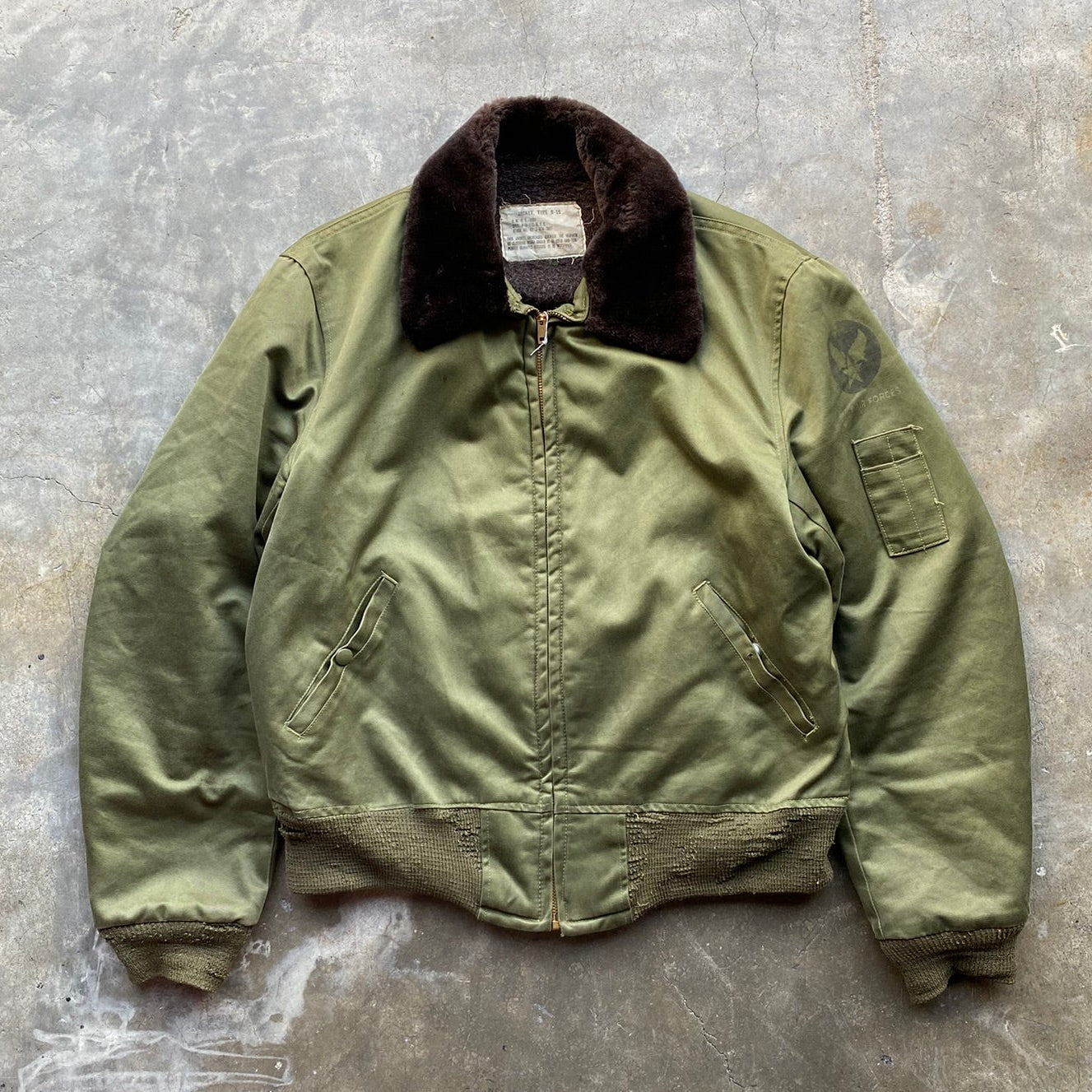 Vintage 1951 U.S. Air Force Bomber Type B-15 Military Flight